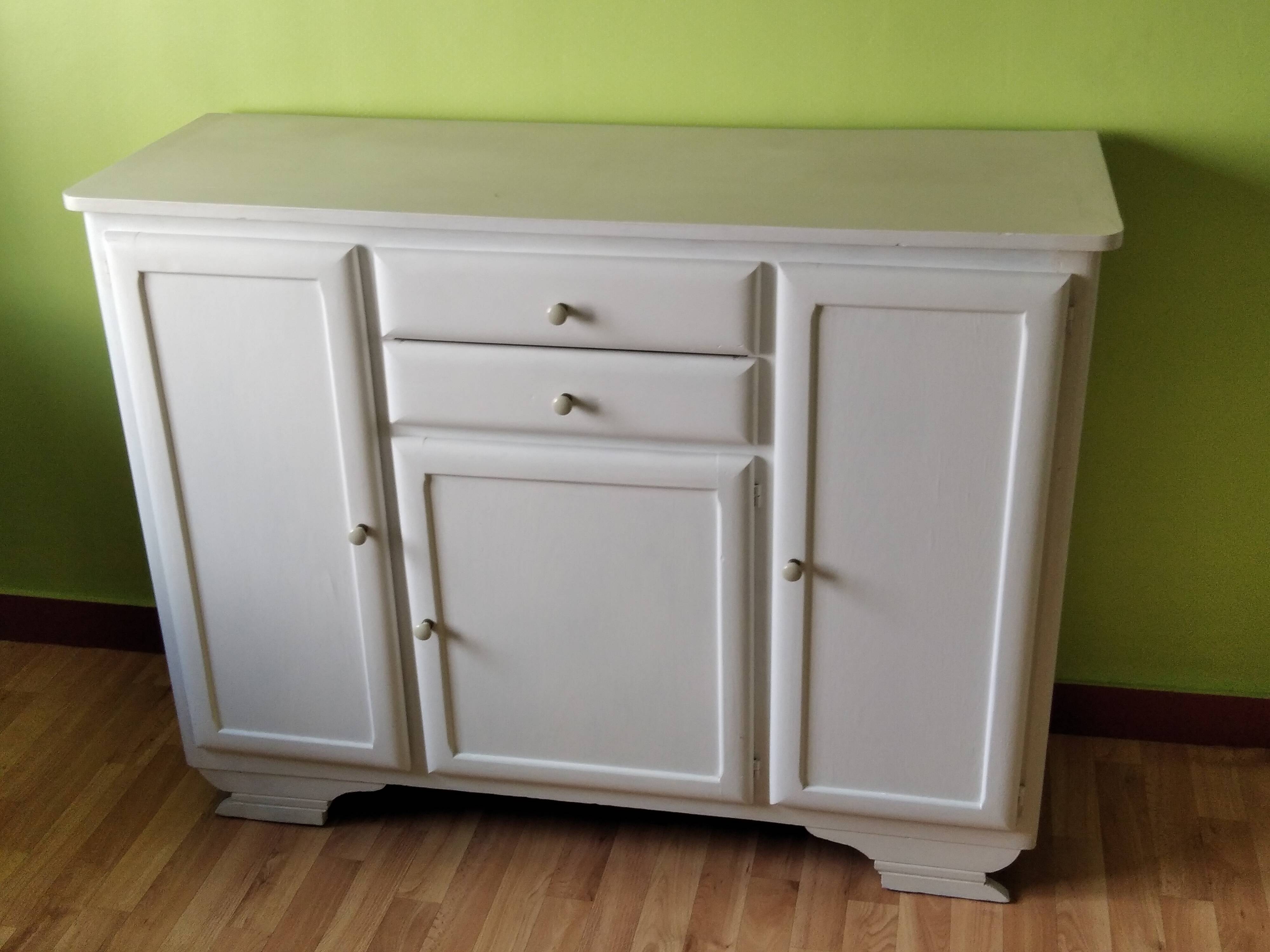 1950s Mado Buffet restyled in white