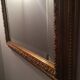 Bevelled mirror with gold frame 49x68cm