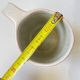 Handmade golden ceramic mug