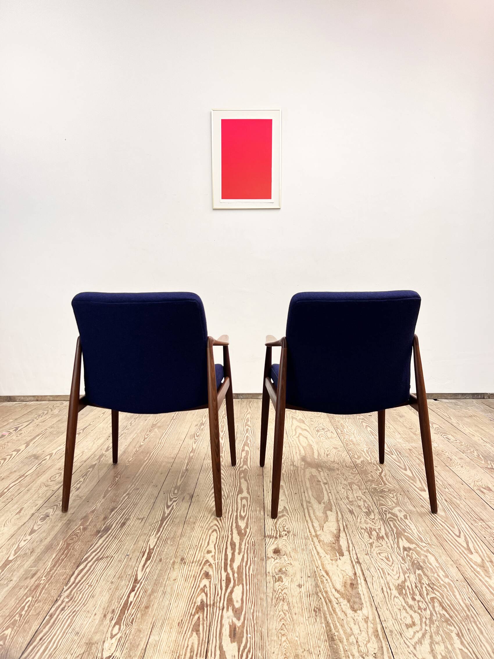 Two Mid-Century Modern Teak Armchairs by Hartmut Lohmeyer for Wilkhahn, 1950s