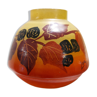 Glass vase art deco 1930