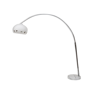 lampadaire en arc chromé