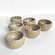 Set of 6 vintage stoneware egg cups