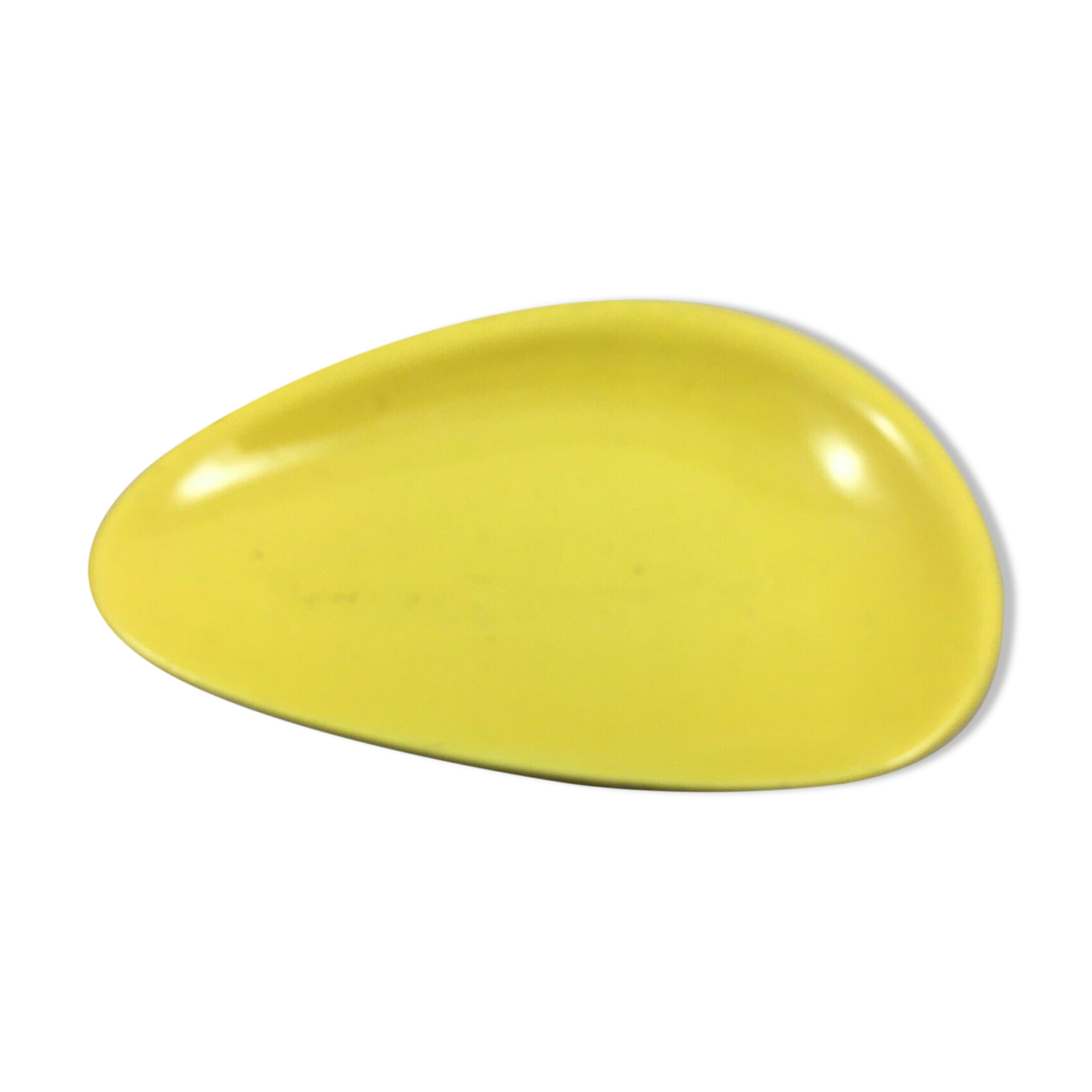 Empty yellow ceramic pocket