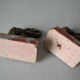 Old pair of bookends elephant in regulation signed Gallot ED on Art Deco marble
