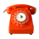 Orange phone to dial socotel s63 of the 1980s