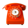 Orange phone to dial socotel s63 of the 1980s