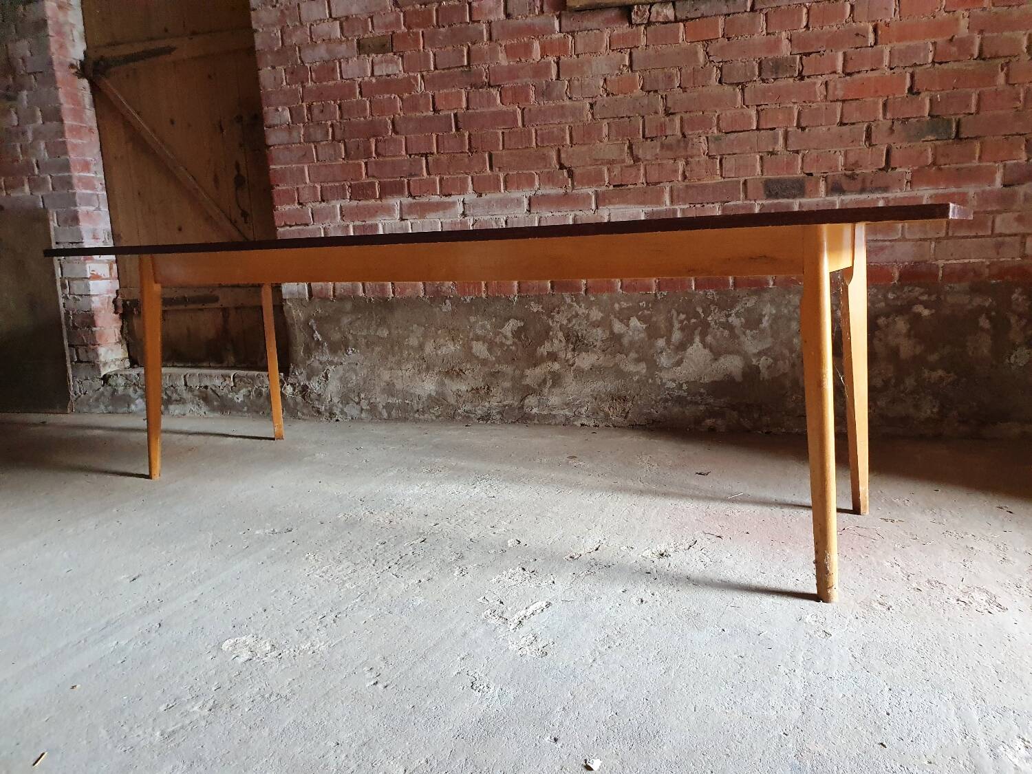 Large vintage bistro table 1970