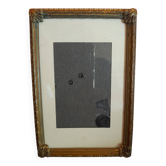 Old golden photo frame