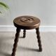 Tabouret tripode bois