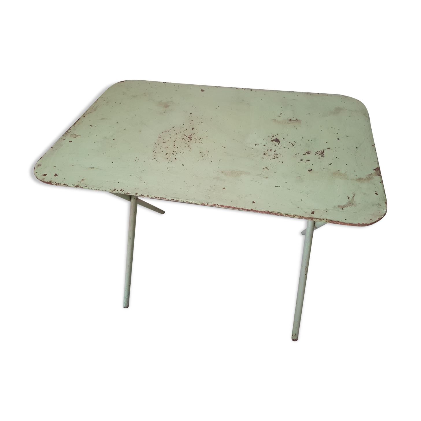 Industrial metal table