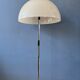 Vintage dijkstra mushroom floor lamp with glass lampshade