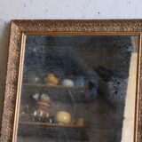 Miroir ancien en bois et stuc