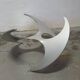 "Propeller" coffee table designed by Knut Hesterberg, Ronald Schmitt edition
