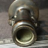 Vase soliflore à col étroit en bronze Chine XIXe