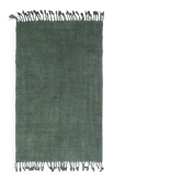 Tapis Kilim Vintage Turc 5x7 Vert, Tissé à la Main, Style Naturel, Salon Minimaliste
