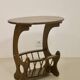 Wooden living room coffee table with magazine storage rack. Ref MIA