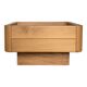 Vintage solid oak square coffee table