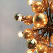 Atomic Brass Ceiling Suspension by Dorothee Becker for Cosack, 1970s.