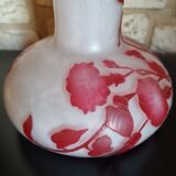 Art nouveau pantin's crystal vase