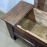 Oak and chestnut storage bench from the late 19th century