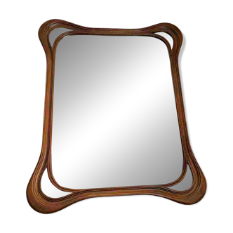 Vintage wooden mirror