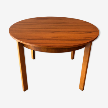 Vintage round table with built-in extension