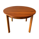 Vintage round table with built-in extension