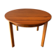 Table ronde vintage avec rallonge intégrée