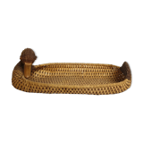 Ancient wicker duck basket