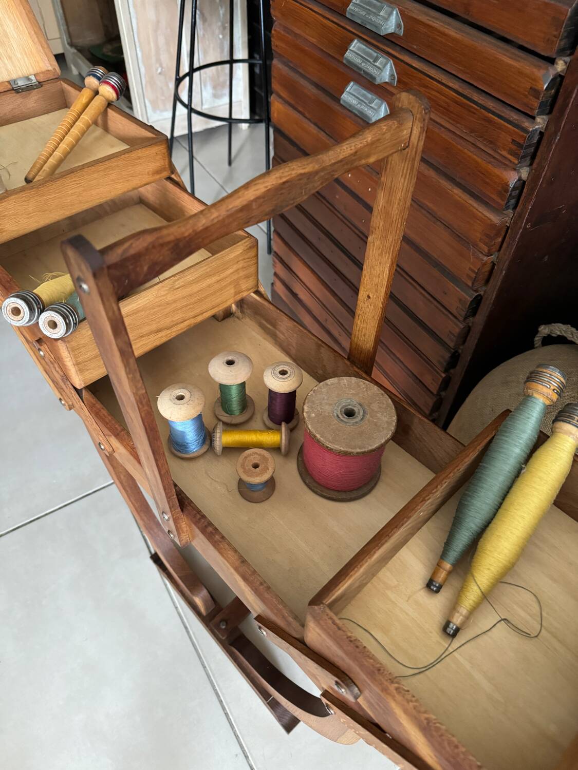 Old vintage woodworker