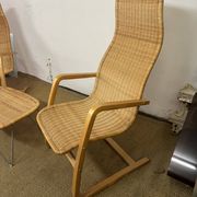 Superb set of chairs and a small wicker table.