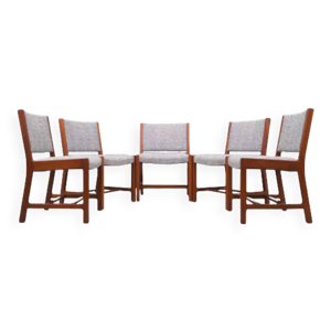 5 chaises en teck, design