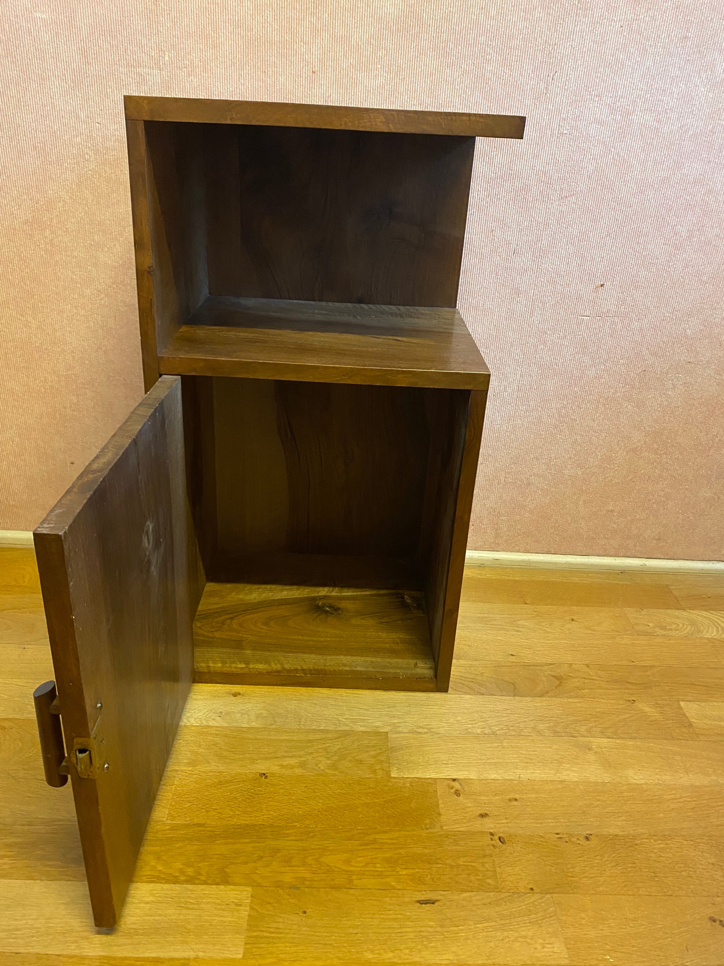 Piece of sofa, in Art Deco walnut