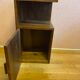 Piece of sofa, in Art Deco walnut