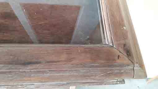 Old jewelry showcase