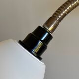 Wrought iron and brass floor lamp - Sweden, 1940s/1950s