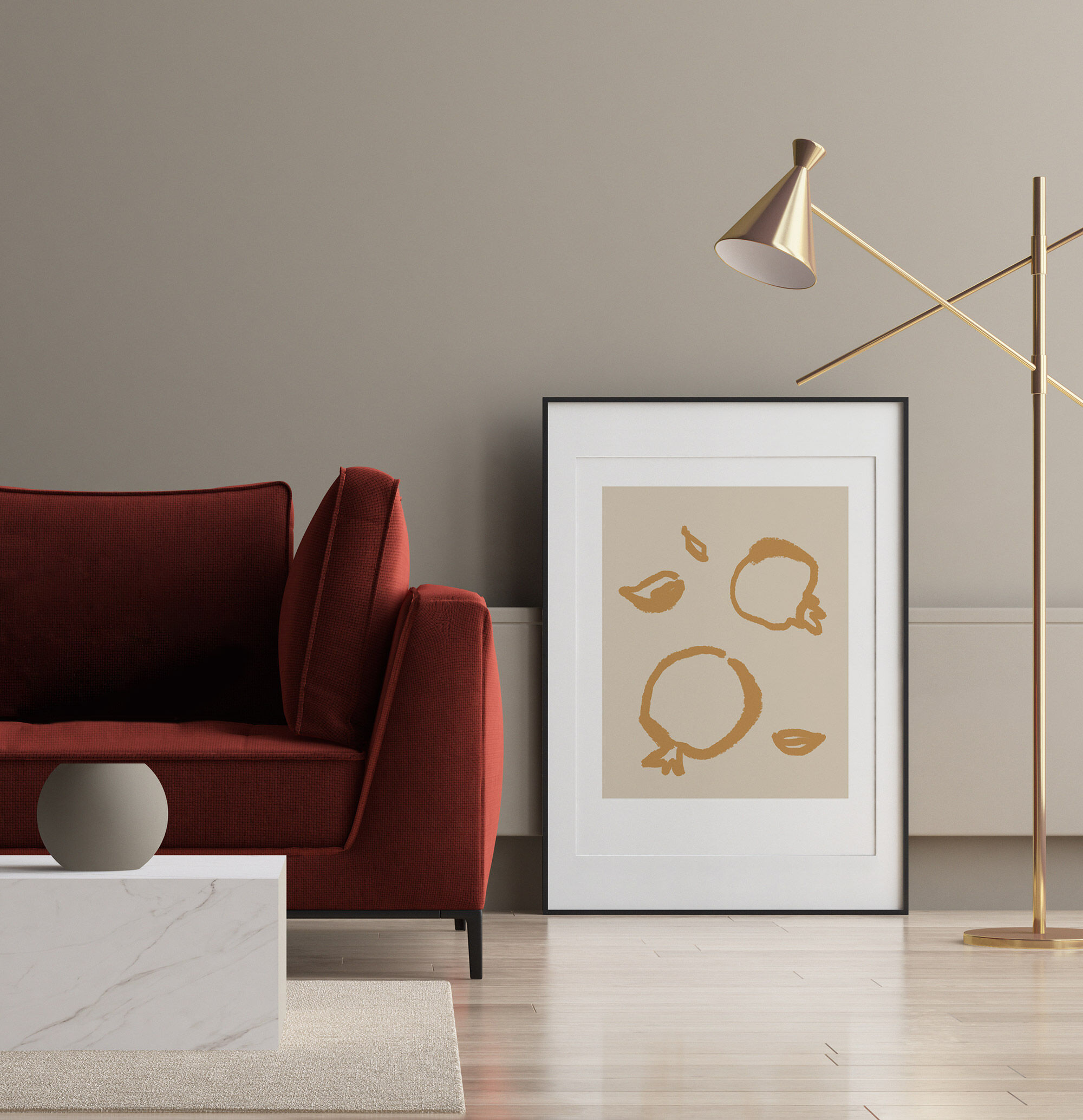 Botanical illustration giclee print, 50x70