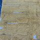 Handmade pure wool carpet in mustard yellow, size 75/300cm.