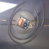 Vintage Bayard iron and brass clock 1960