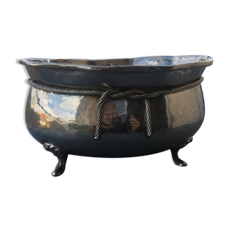 Cache silver metal jar