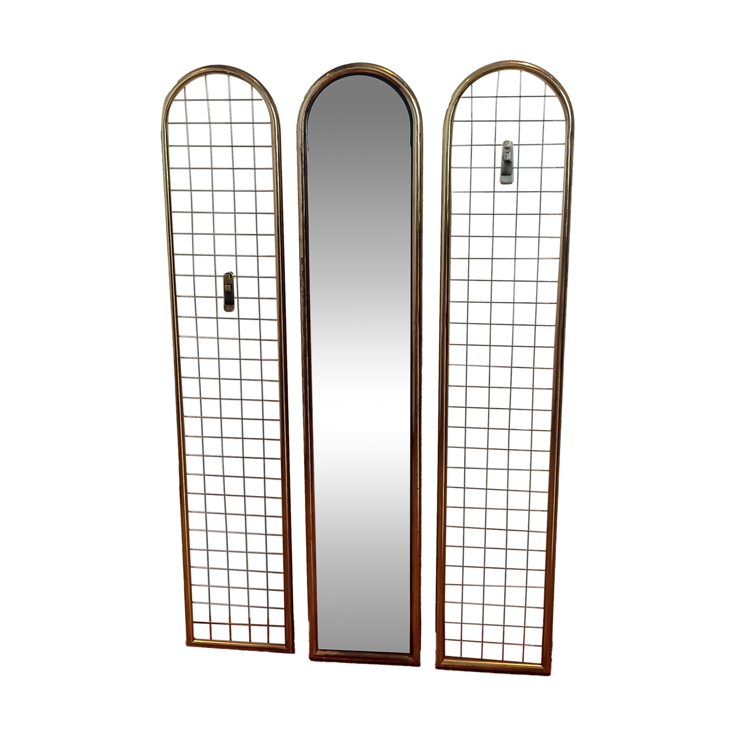 Miroir mural avec cintres, années 1970.