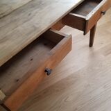 Table de ferme 4 tiroirs