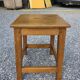 Pair of low stools in solid oak