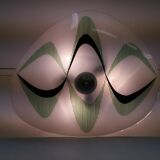 Suspension en verre design du milieu du siècle Napako, années 1960.