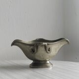 Saucière ancienne en métal argenté