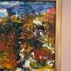 Swedish oil on panel “Folk fran V” by Unknown Artist, Vintage & Framed 27×26cm