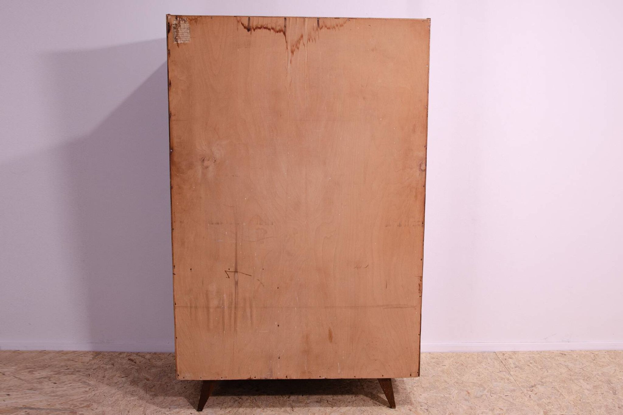 Elegant oak wardrobe U-450 by Jiří Jiroutek for Interiér Praha, 1960´s