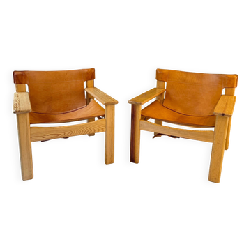 Paire de fauteuils scandinave "Natura" de Karine Mobring.
