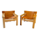 Pair of Scandinavian armchairs "Natura" by Karine Mobring.
